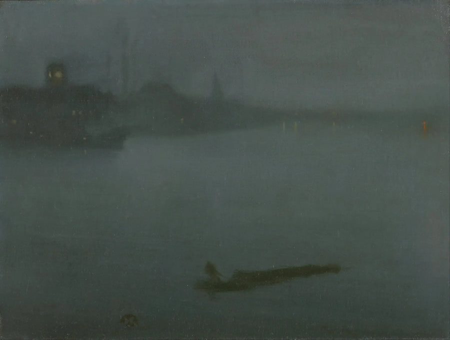 Yökuva sinisessä ja hopeassa - James Abbott McNeill Whistler
