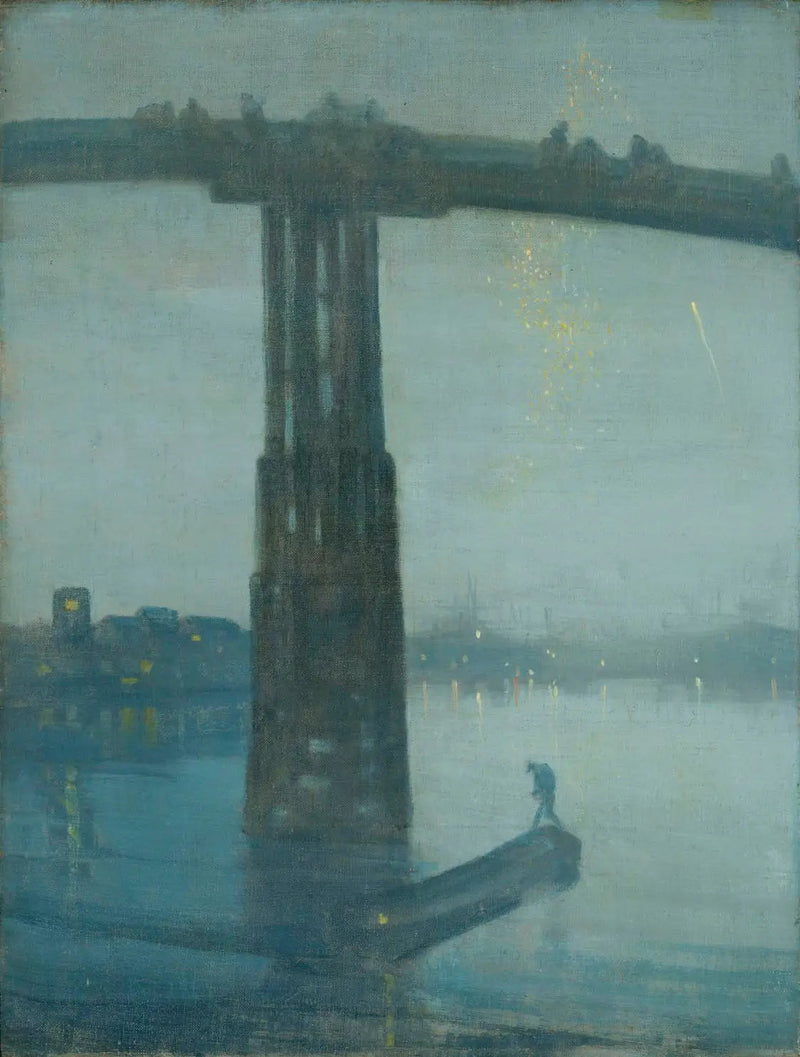 Yökuva sinisessä ja kultaisessa - Vanha Battersea-silta - James Abbott McNeill Whistler