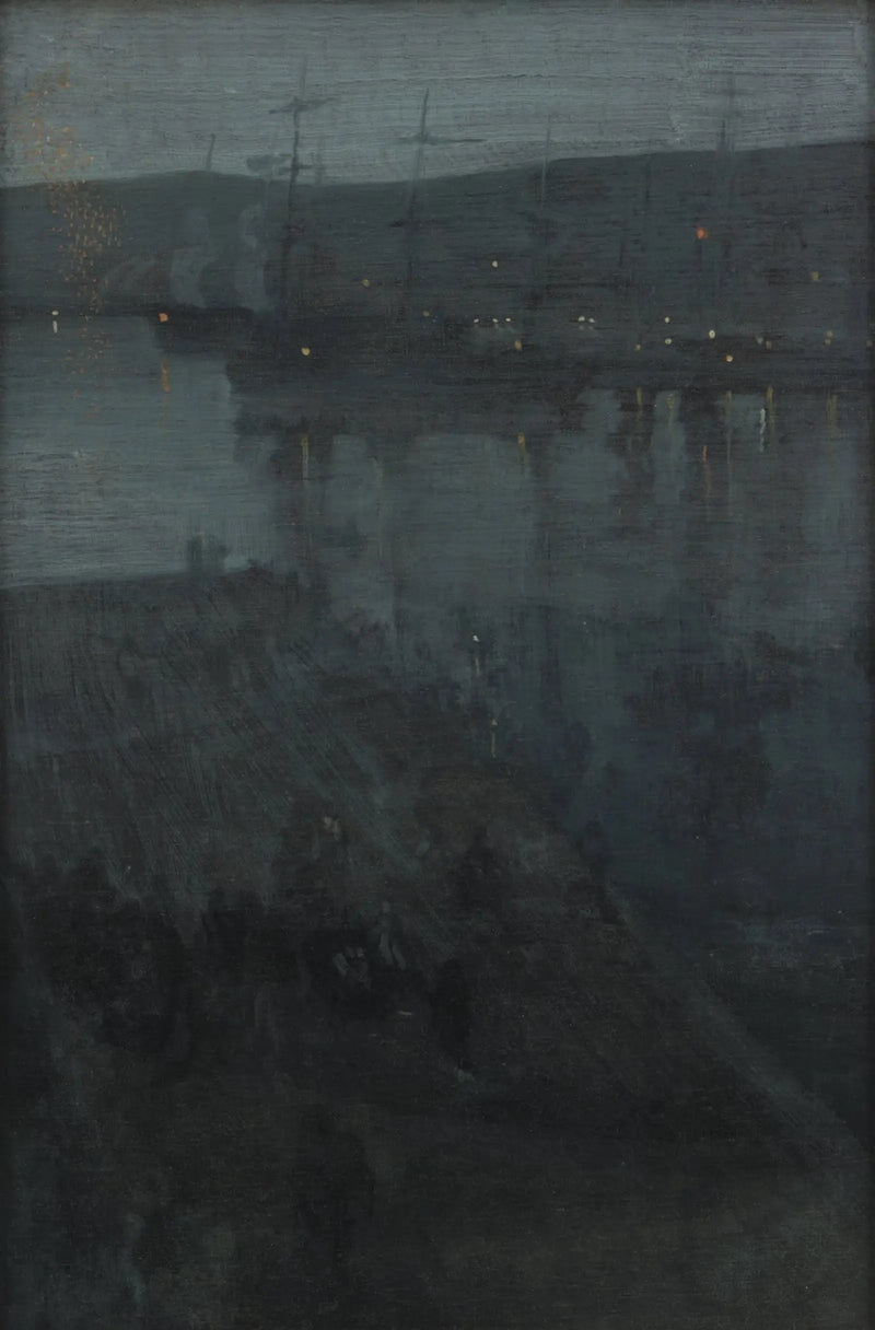 Yökuva sinisessä ja kullassa: Valparaiso - James Abbott McNeill Whistler