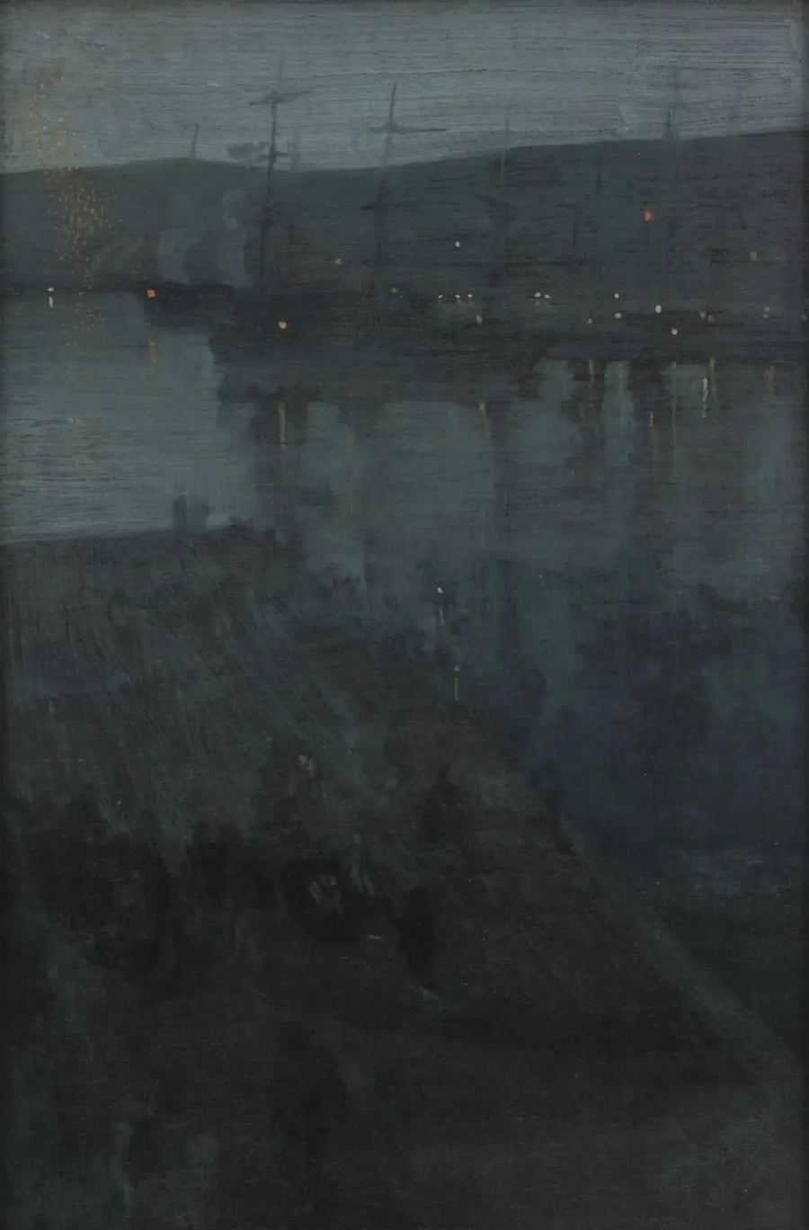Yökuva sinisessä ja kullassa: Valparaiso - James Abbott McNeill Whistler