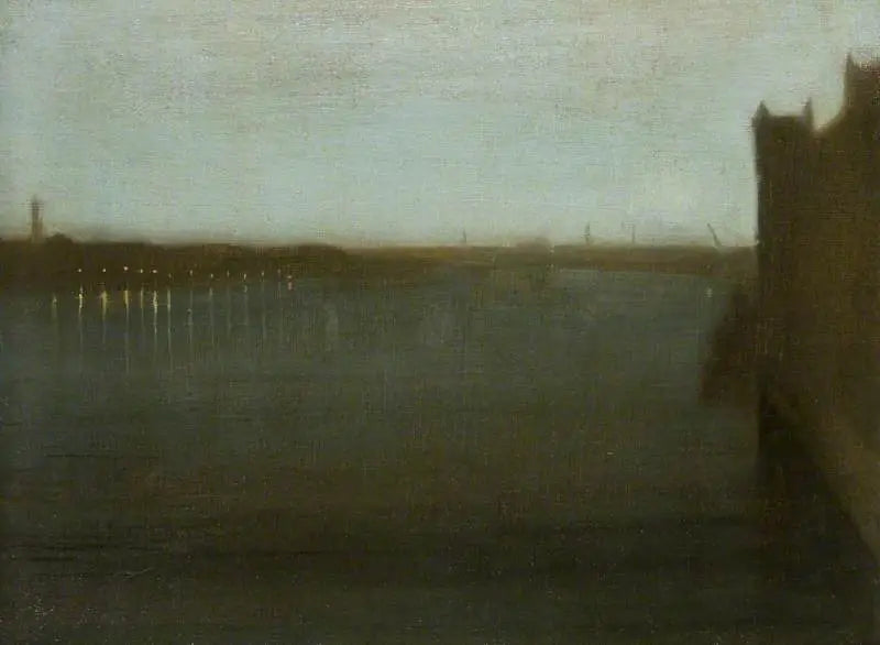 Yö: Harmaa ja Kulta, Westminsterin silta - James Abbott McNeill Whistler