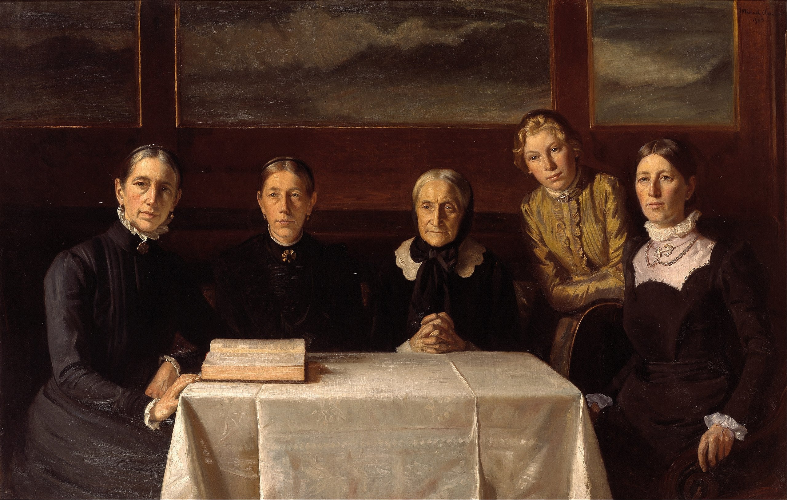 Noël 1900 - Michael Peter Ancher image 1 copie de tableau peinte à la main