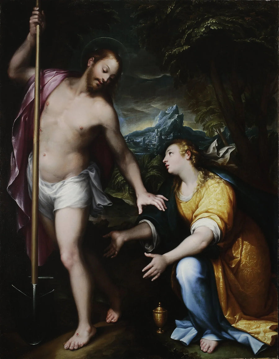 "Noli me tangere" – Ylösnoussut Kristus ilmestyy Marialle Magdaleenalle (Joh. 20:14-17) - Denis Calvaert