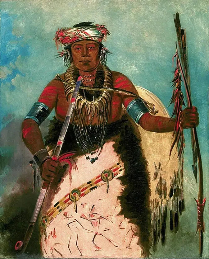 Notch-ee-níng-a, Sans Cœur, (kutsutaan Nuage Blanc), Heimon johtaja - George Catlin