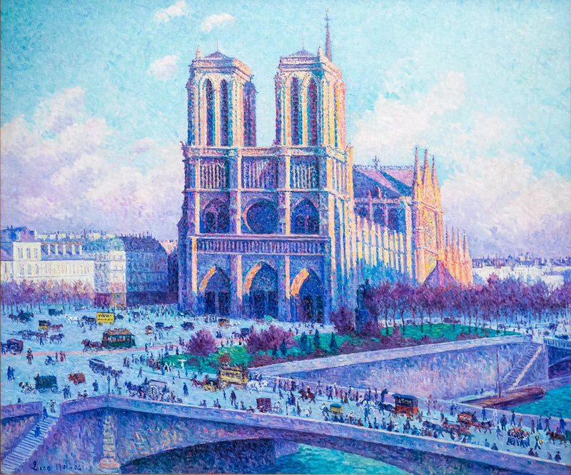 Notre-Dame, näkymä Saint-Michelin rannasta - Maximilien Luce