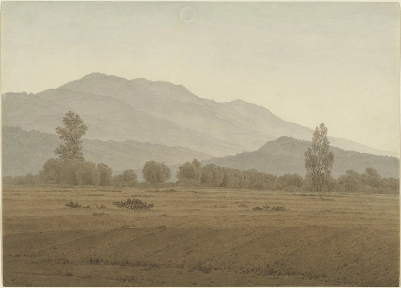 Uusi Kuu Giant Mountainsin Yllä - Caspar David Friedrich