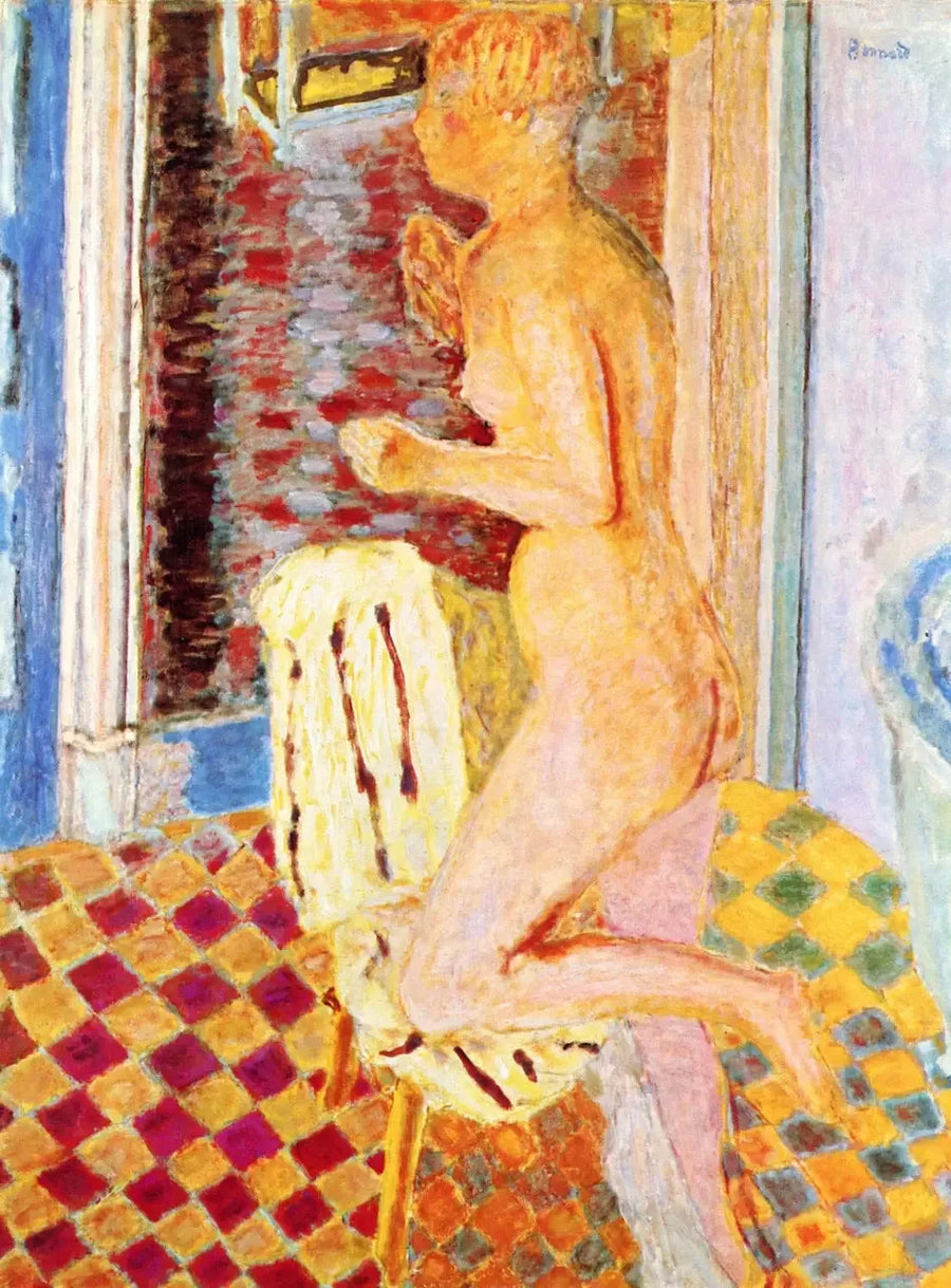 Alaston nainen tuolilla - Pierre Bonnard