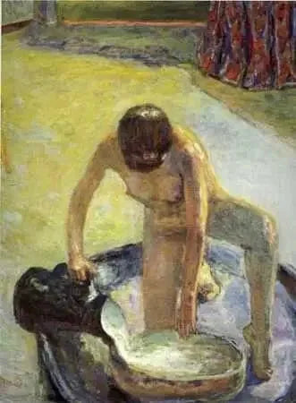 Nu kumartuneena putkelle - Pierre Bonnard