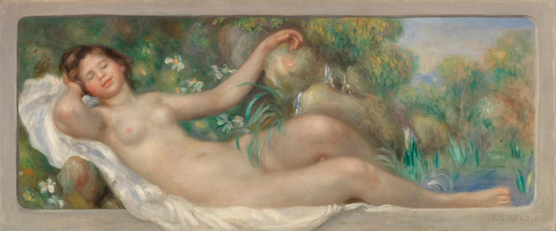 Nu pitkänomainen (Lähde) - Pierre-Auguste Renoir