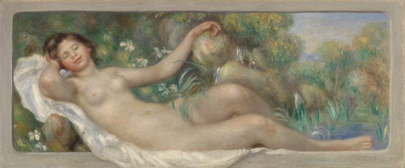 Nu pitkänomainen (Lähde) - Pierre-Auguste Renoir