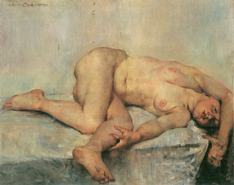 alaston makuuasennossa - Lovis Corinth