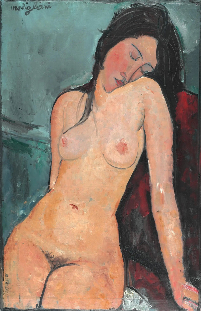 Nu istuva - Amedeo Modigliani