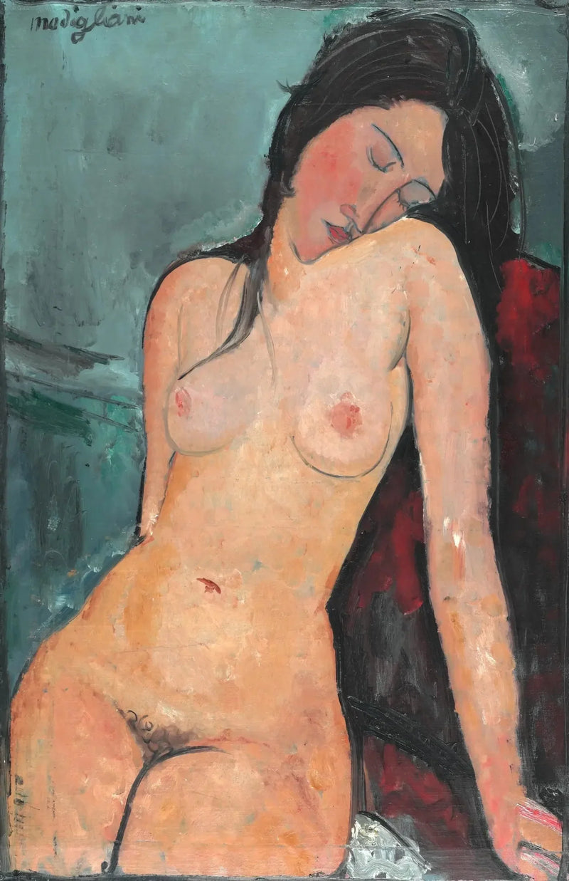 Nu istuva - Amedeo Modigliani