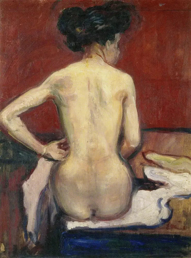 Nu istuva pää käännettynä - Edvard Munch