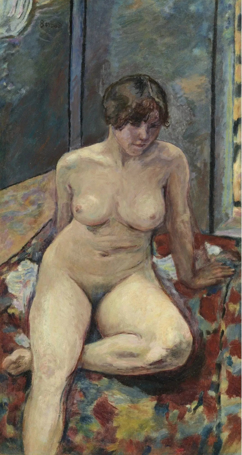 Nyt istuu, jalka taitettuna - Pierre Bonnard
