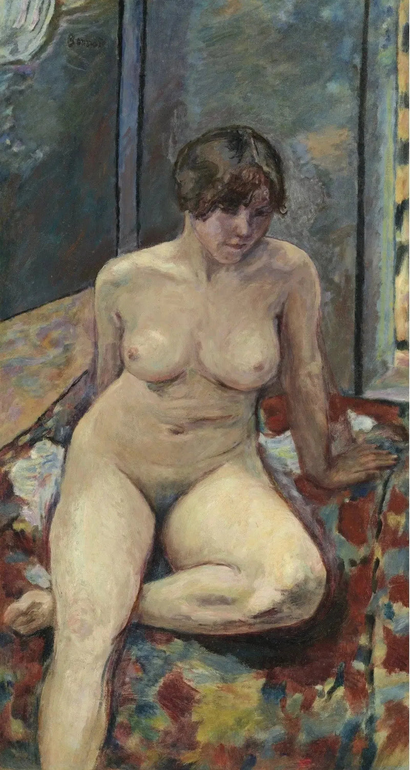 Nyt istuu, jalka taitettuna - Pierre Bonnard
