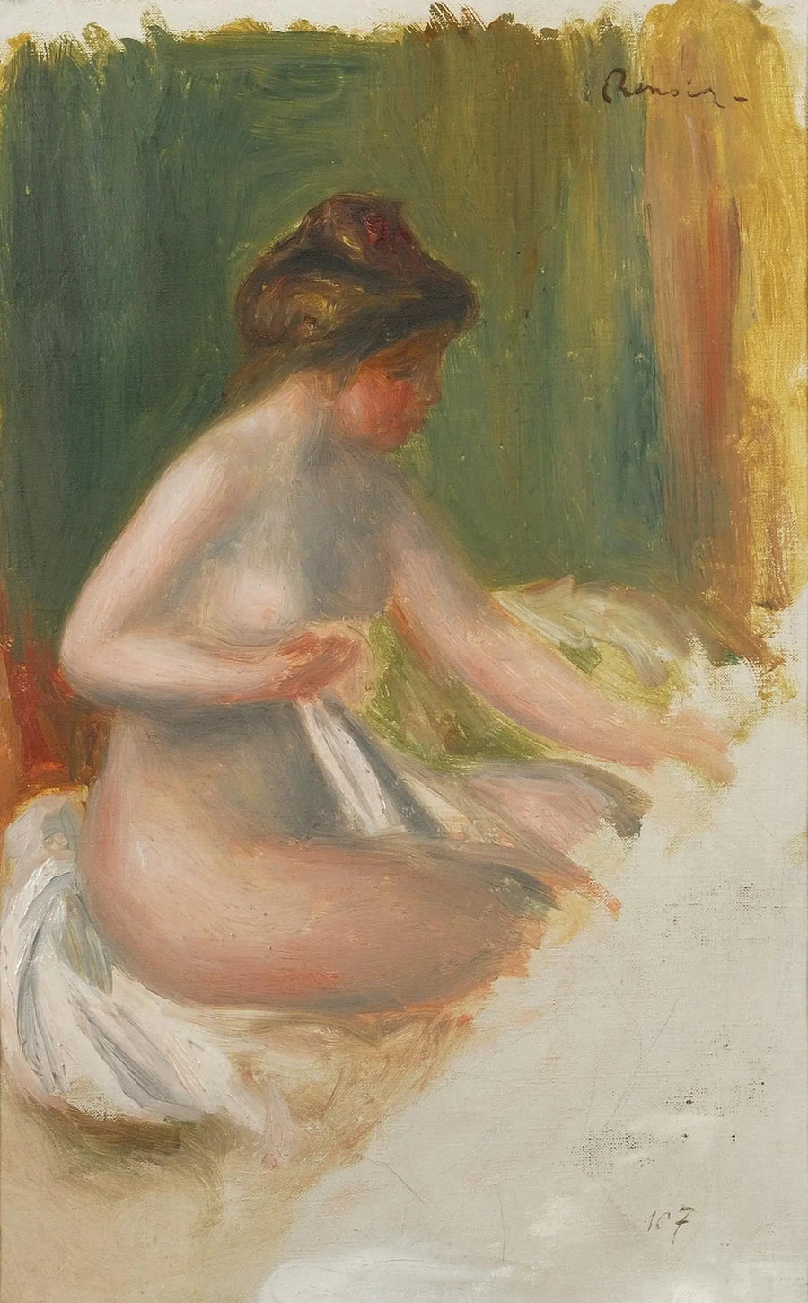 Nu istuvassa - Pierre-Auguste Renoir