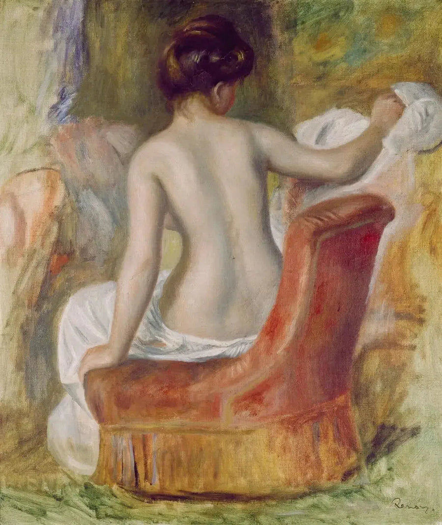 Nu tuolilla - Pierre-Auguste Renoir