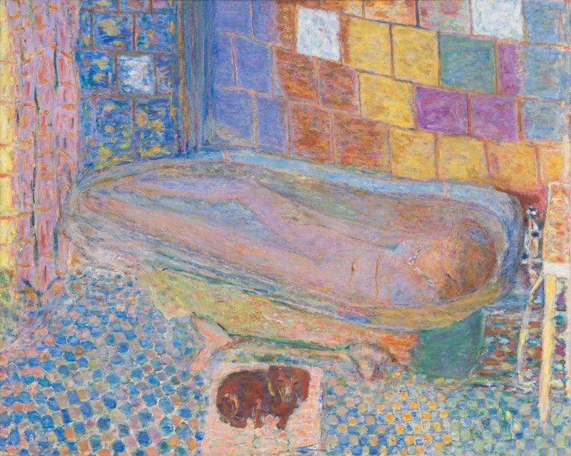 Nyt kylvyssä - Pierre Bonnard