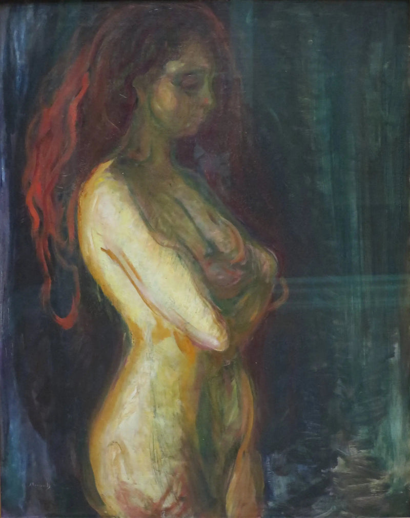 Oikealle kääntynyt profiili - Edvard Munch