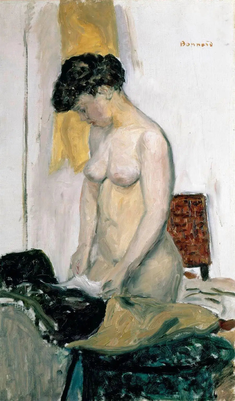 Seisova nainen, profiilista - Pierre Bonnard