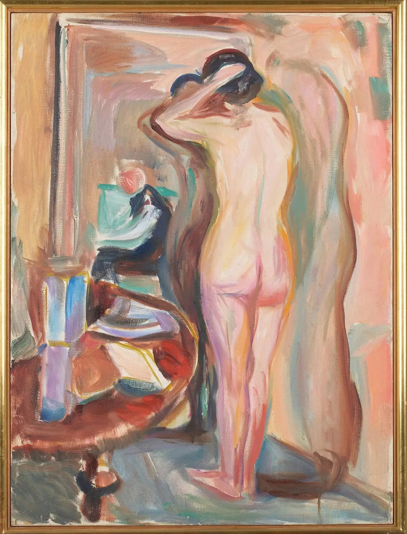 Nu peilin edessä - Edvard Munch