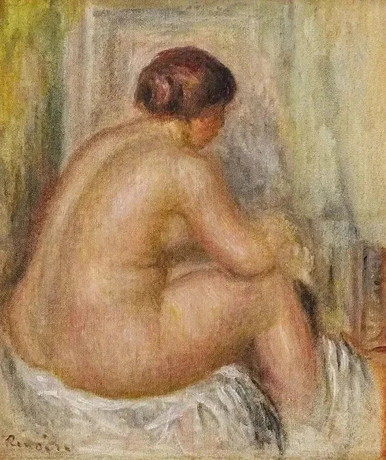 Selkäpuoli, istuva - Pierre-Auguste Renoir