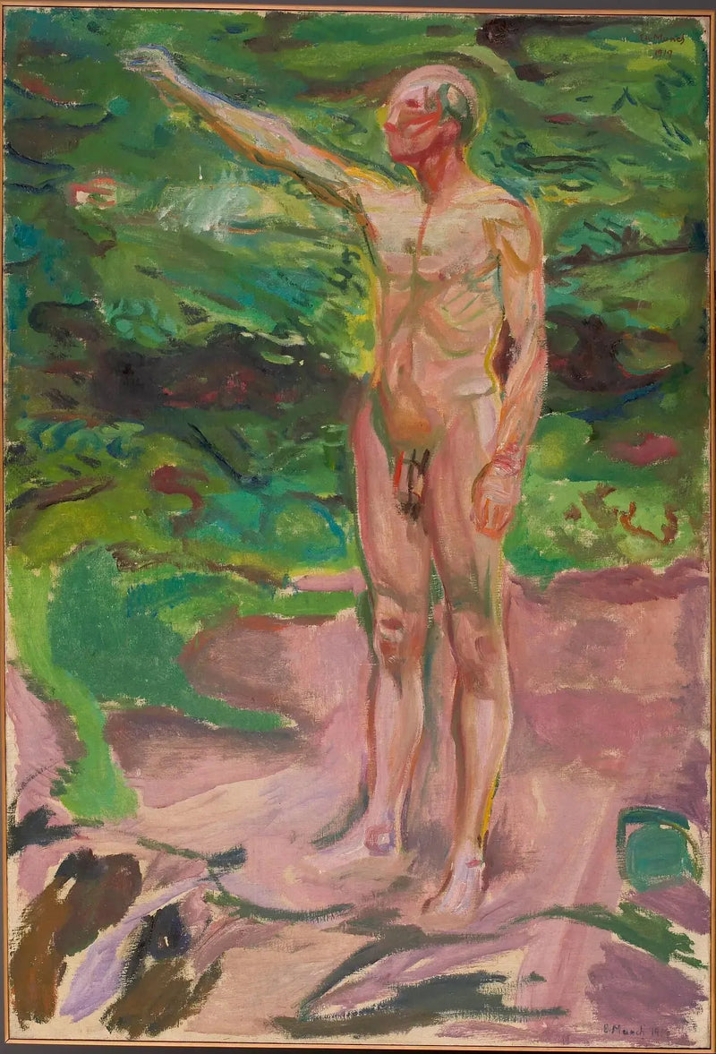 Nuori mies metsässä - Edvard Munch