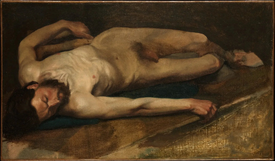 Nu mies - Edgar Degas