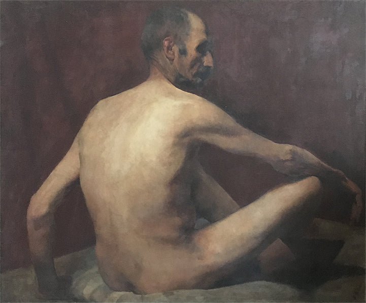 Nude maskuliininen sentado - Eliseu Visconti