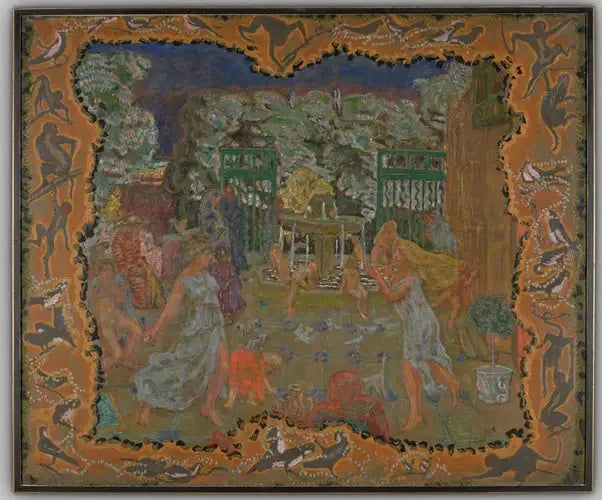 Vaaleanpunainen ruusu, varjostettu pää - Pierre Bonnard