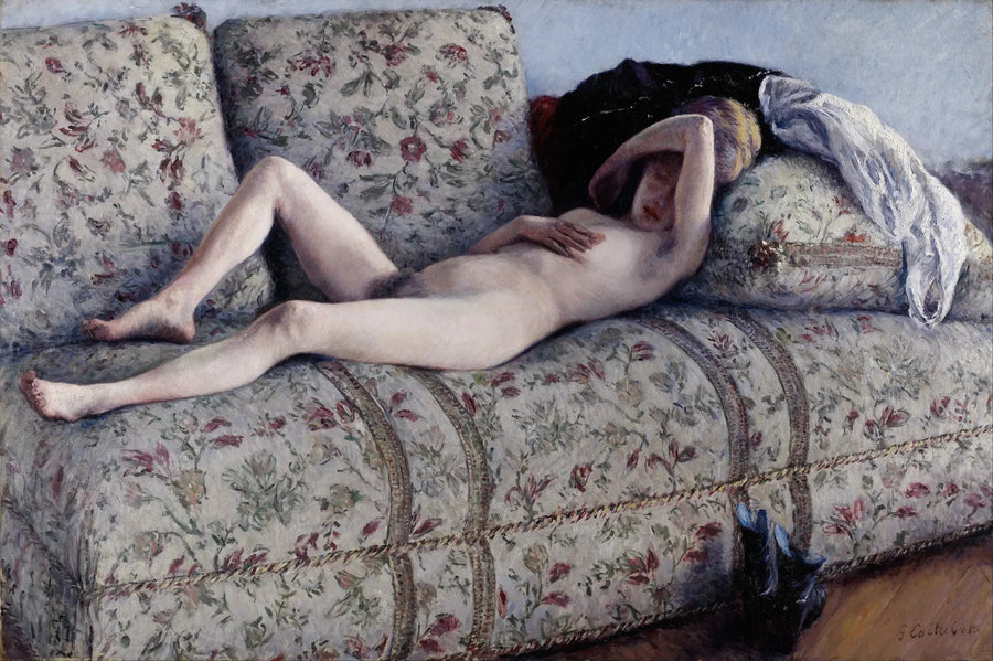 Nu sohvalla - Gustave Caillebotte