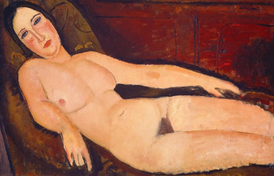 Nu divaanilla - Amedeo Modigliani