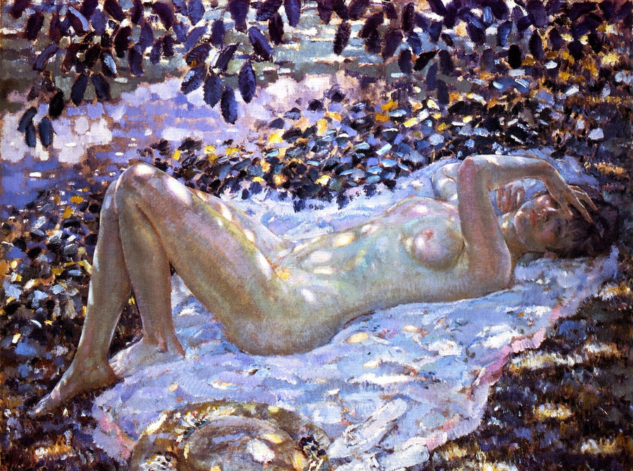 Uusi täplivän valon alla - Frederick Carl Frieseke