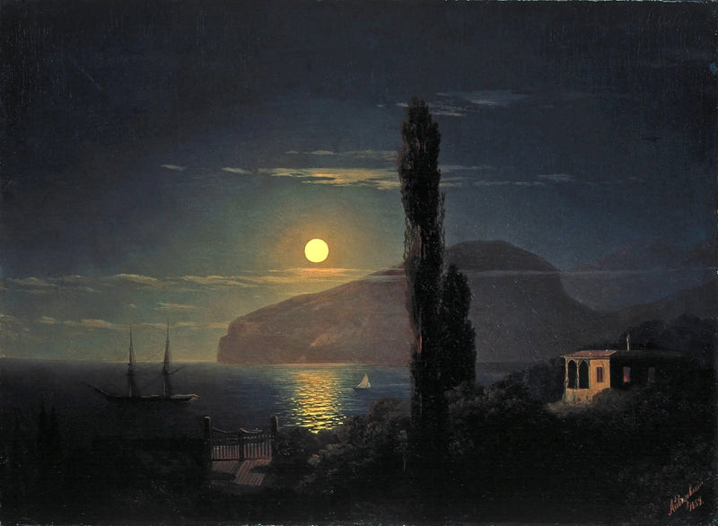 Yö kuunvalossa Krimillä - Ivan Aïvazovski