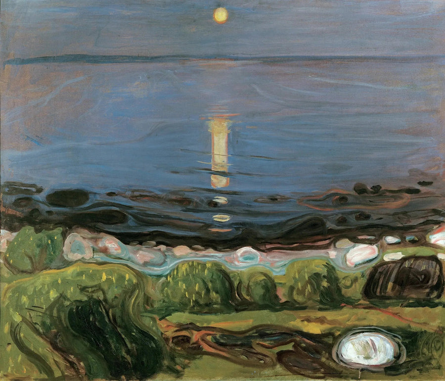 Kesäyö rannalla - Edvard Munch