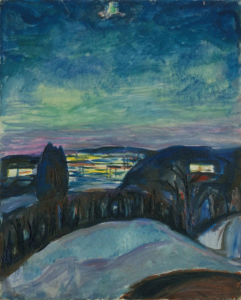 Tähtikirkas yö - Edvard Munch