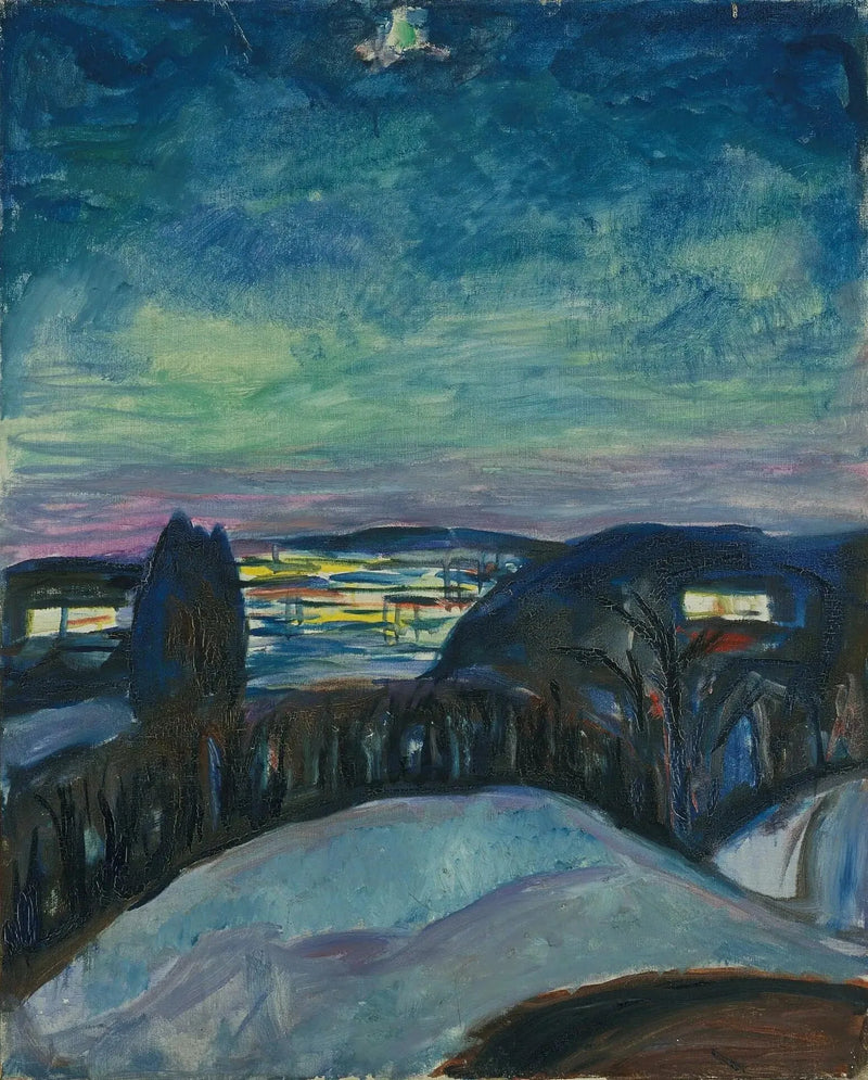Tähtikirkas yö - Edvard Munch