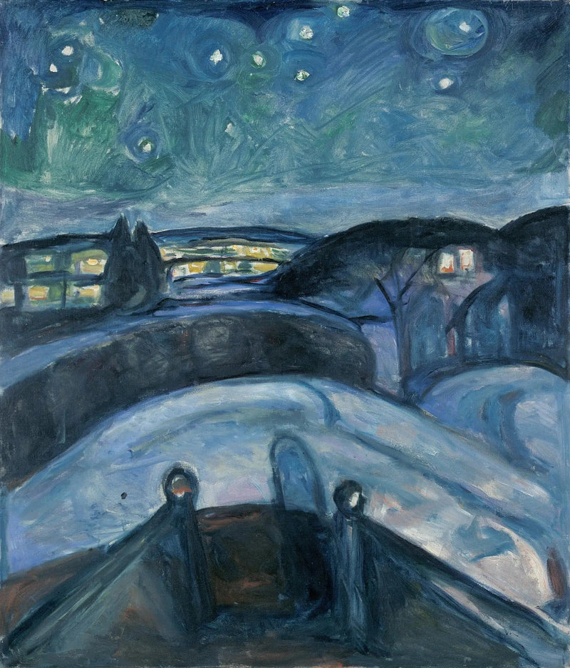 Tähtikirkas yö - Edvard Munch