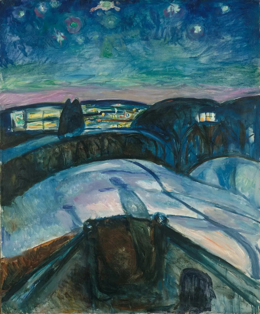 Tähtikirkas yö - Edvard Munch