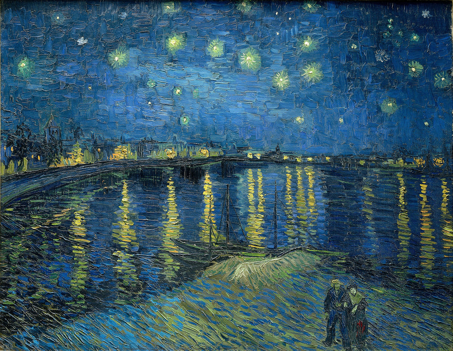 Tähtikirkas yö Rhône-joella - Vincent van Gogh