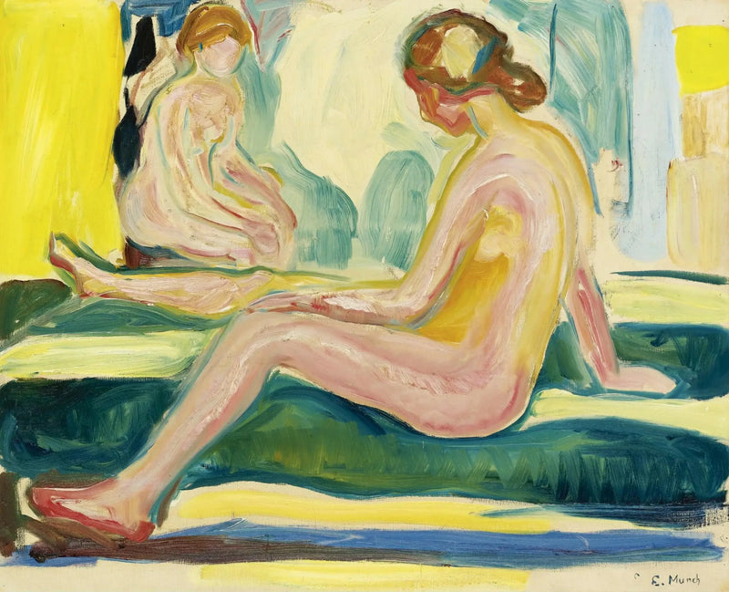 Istuvat naisaktit - Edvard Munch