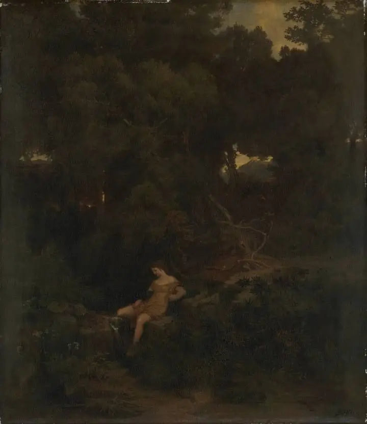 Nymfi lähteellä - Arnold Böcklin