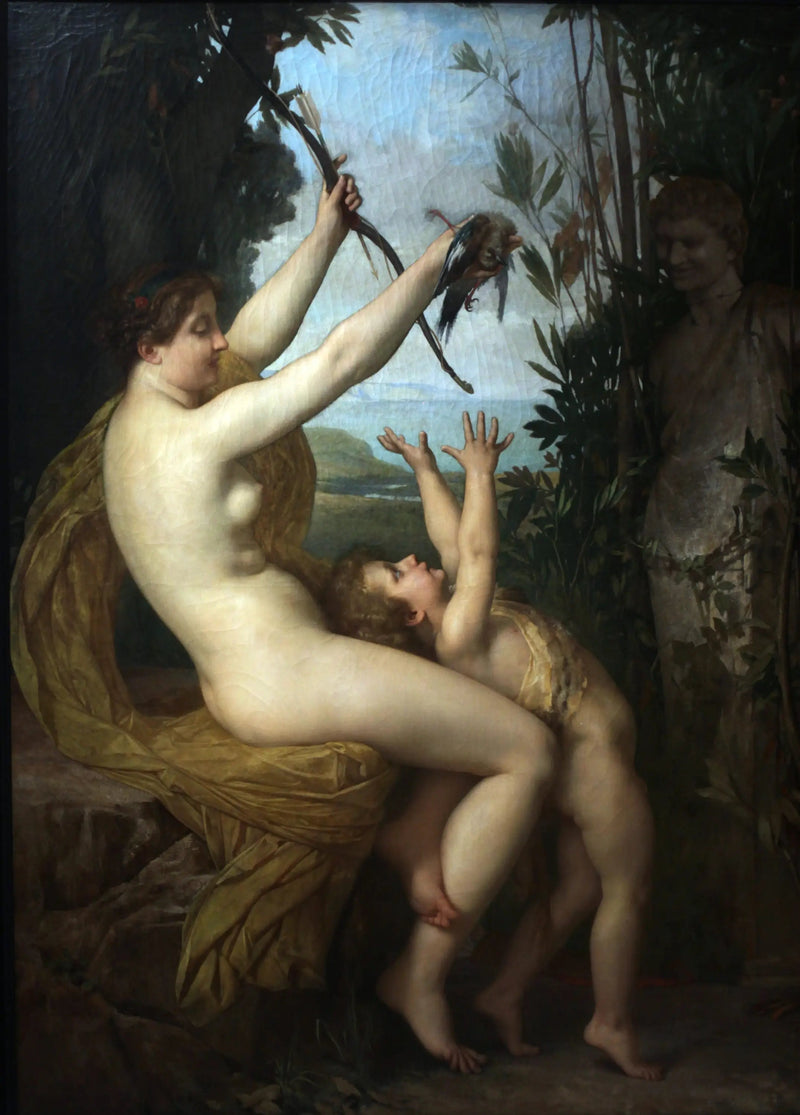 Nymfi ja Bacchus - Jules Lefebvre