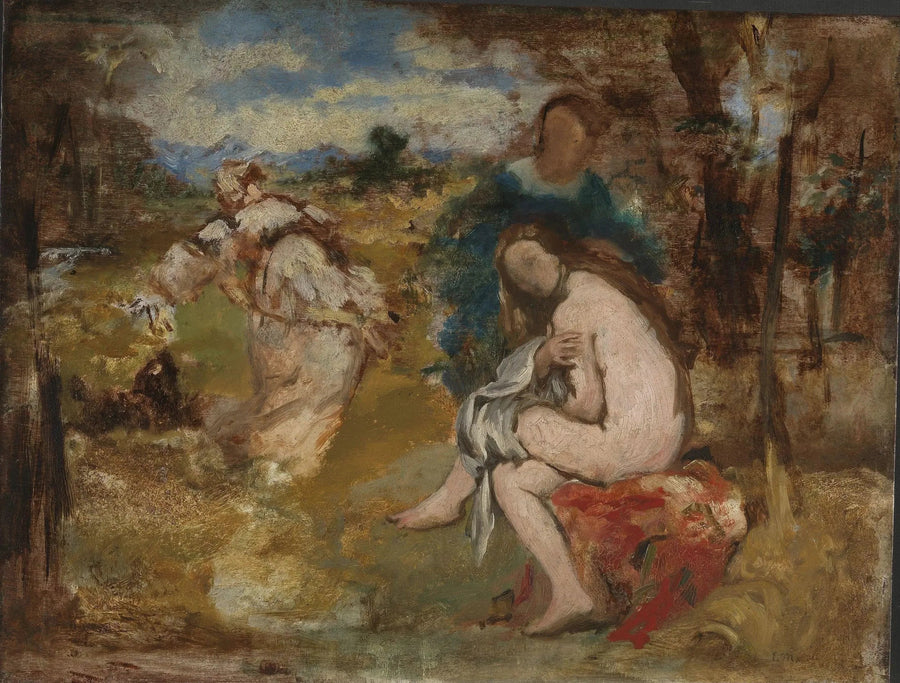 Yllätysnymfi - Édouard Manet