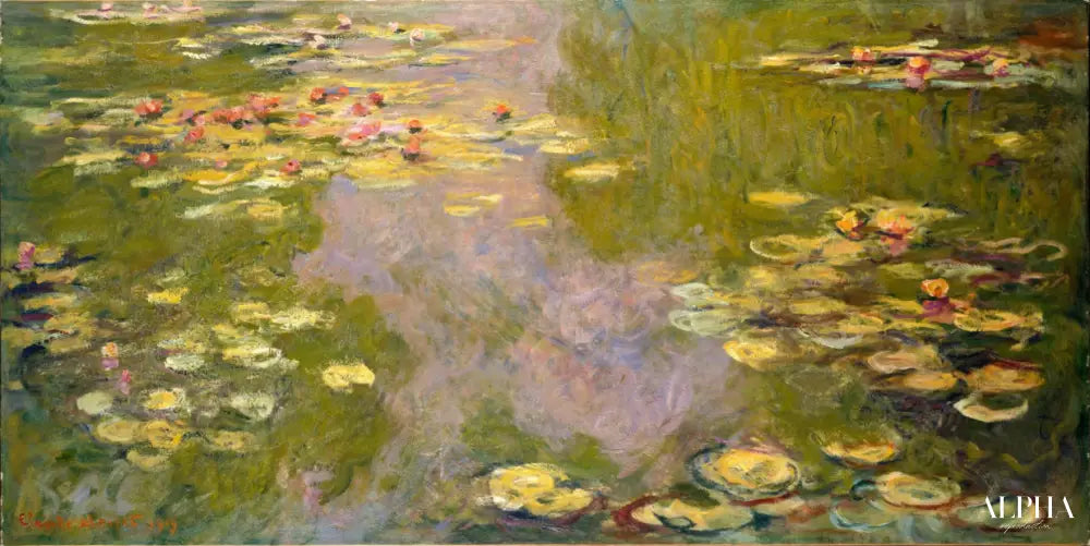 Nymphéas, 1919 - Claude Monet - Reproductions de tableaux et peintures haut de gamme