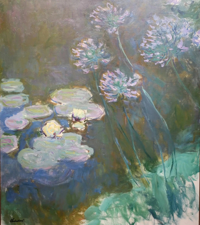 Vesililjat ja Agapanthus, Marmottan W1821 - Claude Monet
