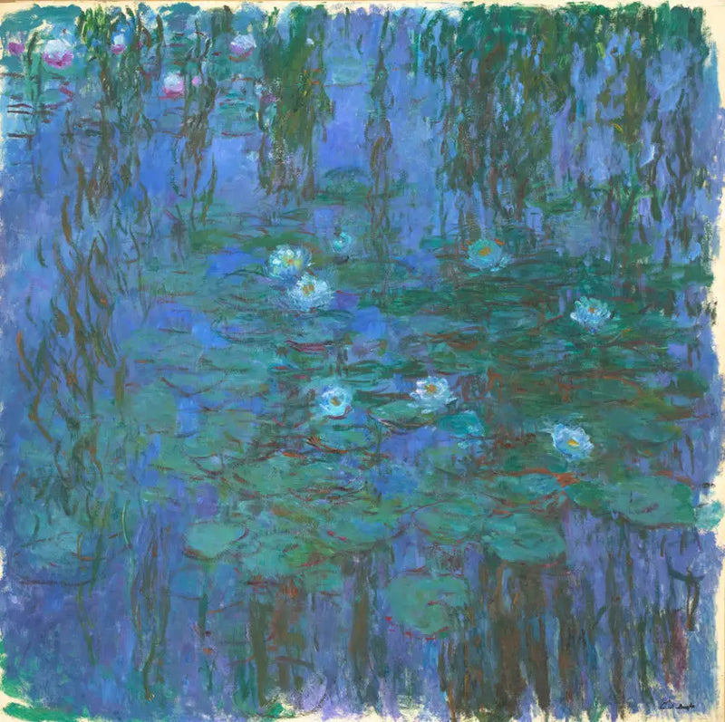 Siniset lumpeet - Claude Monet
