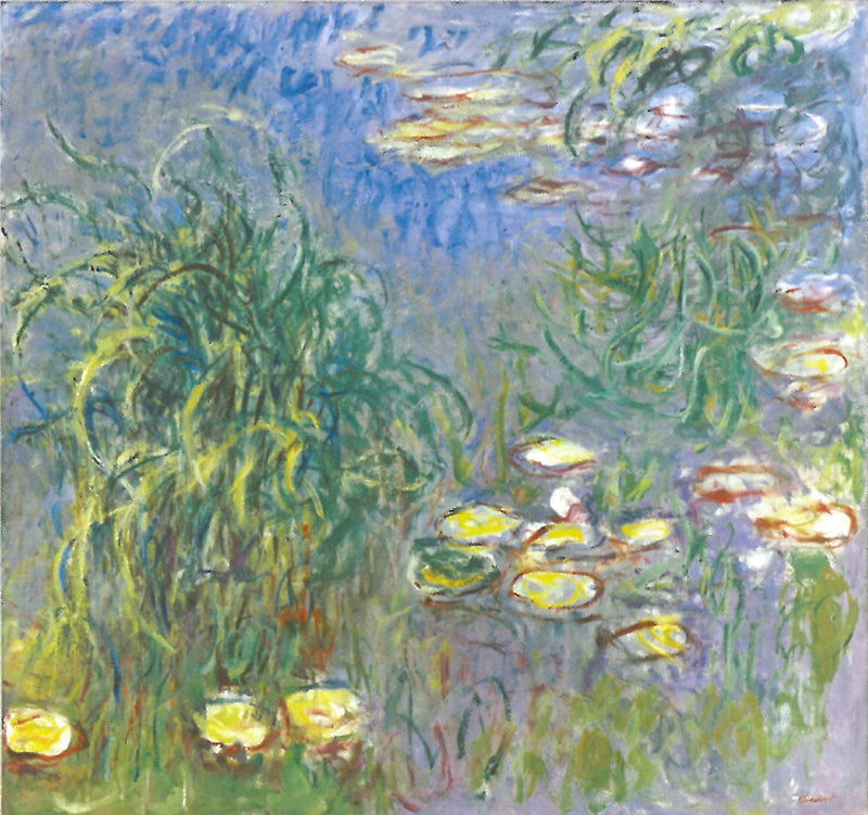 Vesililjat, yrttikimppu, Chichu W1817 - Claude Monet