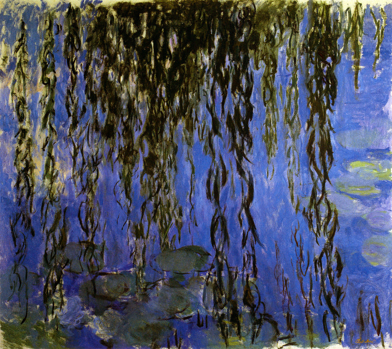 Vesililjat pajunoksineen, Giverny W1851 - Claude Monet